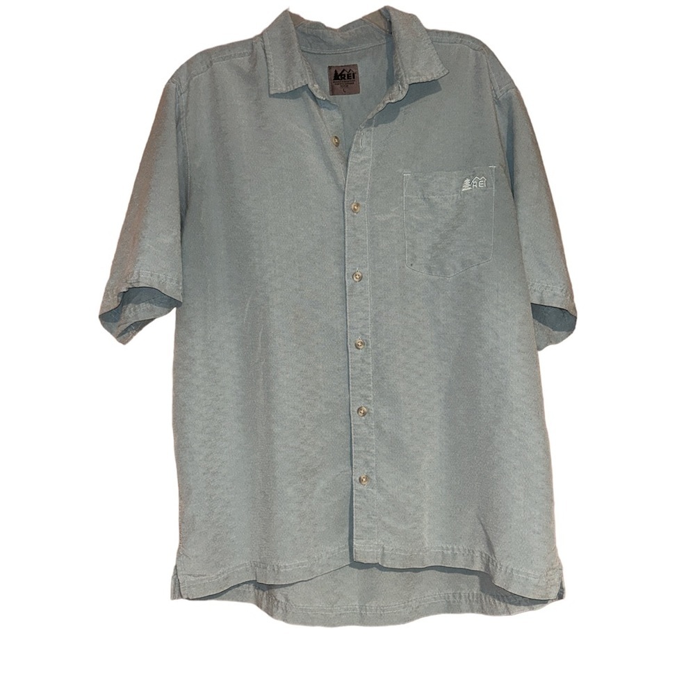 REI Co-Op Men’s Button Down Short Sleeve Shirt | Size L